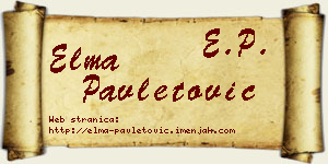 Elma Pavletović vizit kartica